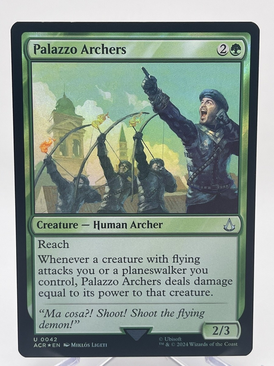 Palazzo Archers 0042 Foil Assassin's Creed Universes Beyond MTG Magic  S1988*