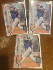(3) 2015 Bowman Draft Paper Baseball - Jagger Rusconi 1st Bowman Red Sox