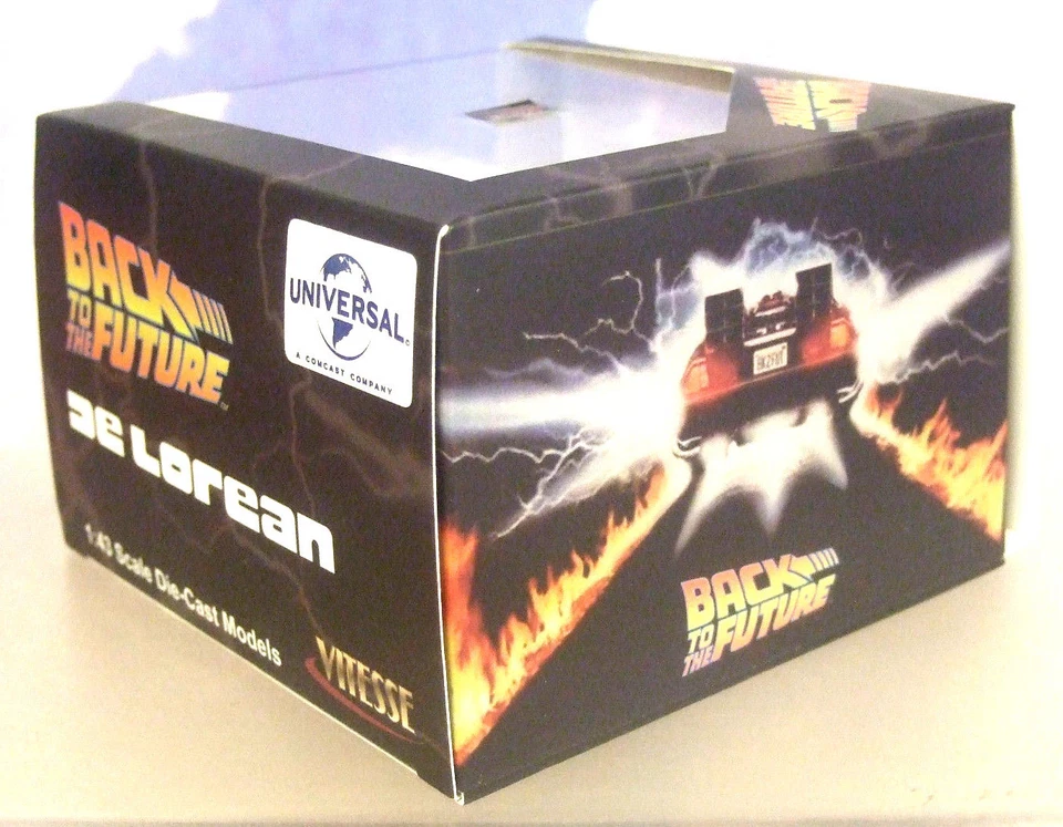 VITESSE 1/43 DELOREAN TIME MACHINE BACK TO THE FUTURE PART III 3 ON TRAIN TRACK - Image 4 of 4