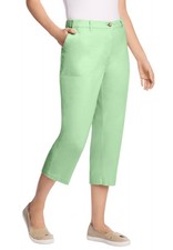 Woman Within Plus Size Petite Adjustable Waist Chino Capri