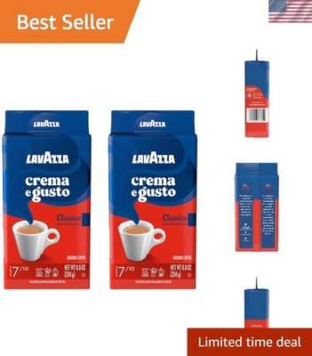Indulge in 2 Pack Crema E Gusto Ground Coffee - Aromatic Spices & Rich Flavor