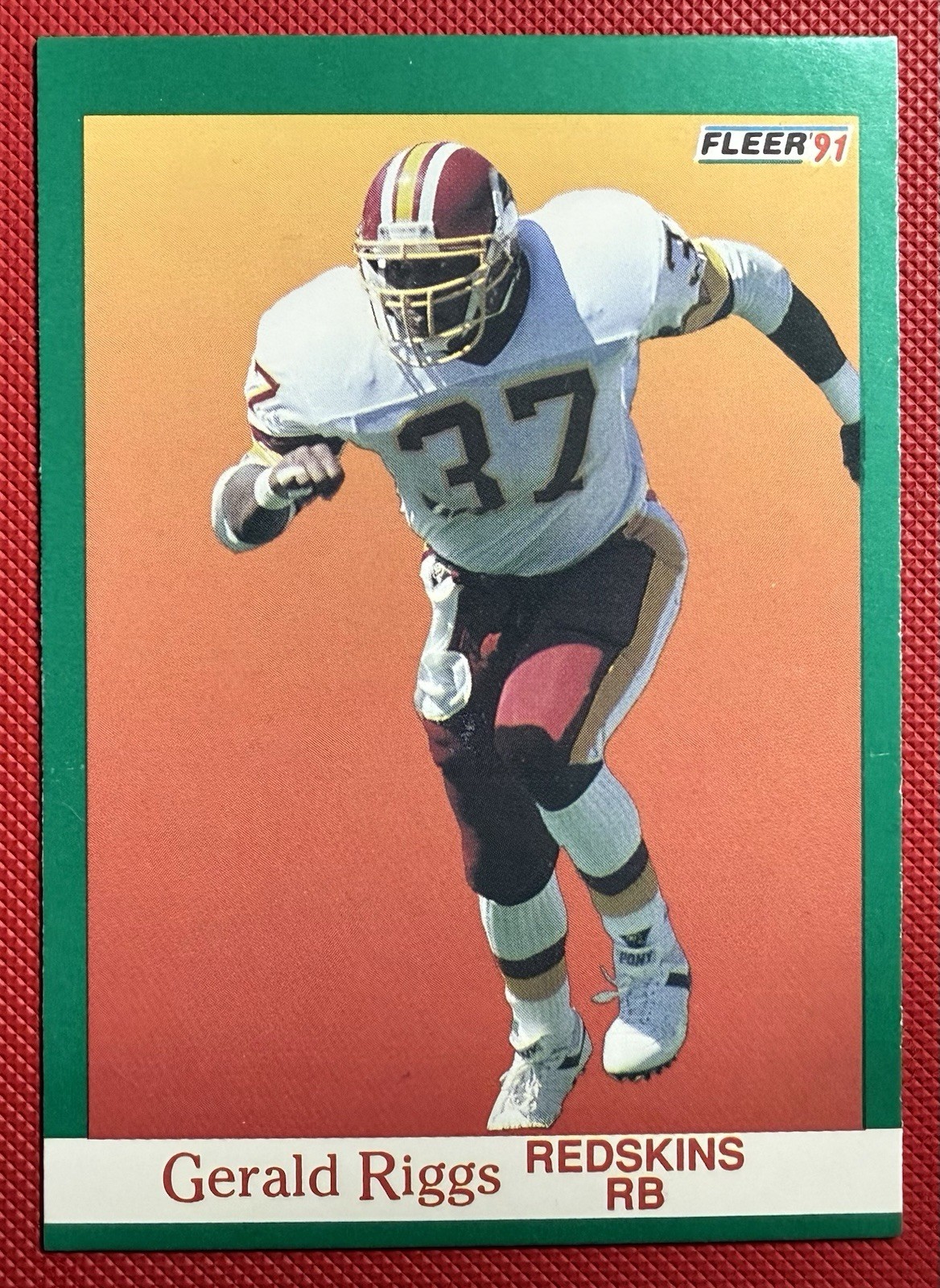 1991 Fleer Gerald Riggs #392 Washington Redskins