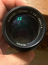 Nikon Ai-s Ais Nikkor 105mm F/2.5 Manual Lens