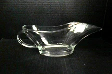 Vintage Anchor Hocking #1028 Clear Glass Gravy Boat – 10 oz – Made in USA