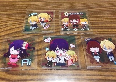 Oshi no Ko Acrylic Stand Set Ai Aqua Ruby Kan B-Komachi 5 Pieces