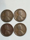 Lincoln Cents. Lot Of 4. 1916 d, 17 d, 28 d, 29 d   Avg Circulated.