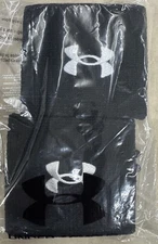 Pair Of Under Armour Men's 3-inch Performance Wristband Black