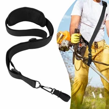 Lawn Mower & Weed Eater Shoulder Strap - Heavy-Duty Black Power Tool Sling