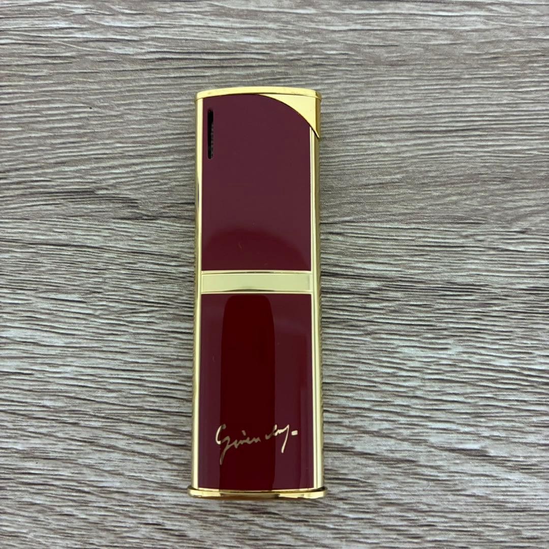 Givenchy Red Two-tone Lighter Collector Case Card Used thumbnail 2