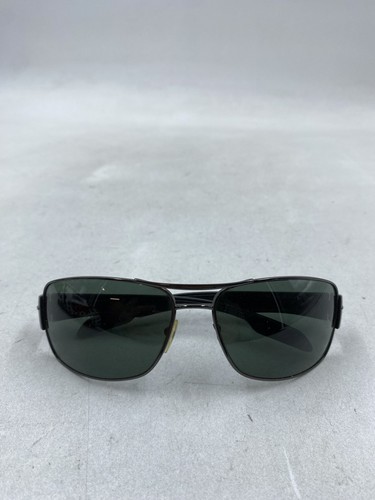 Prada Black Solid Aviator Men Sunglasses