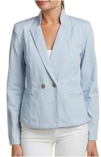CABI Jacket 725 Call It A Day Wedgwood Powder Blue Career Casual Size 8