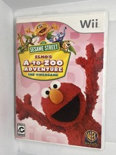 Sesame Street Elmos A To Zoo Adventure Nintendo Wii w/ Controller Cover