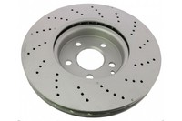 2X Mapco Bremsscheibe 45808C FüR Mercedes CLS Shooting Brake X218 C218 220 218