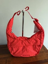 NWT ATHLETA All About Crossbody Hobo Bag-Cardinal