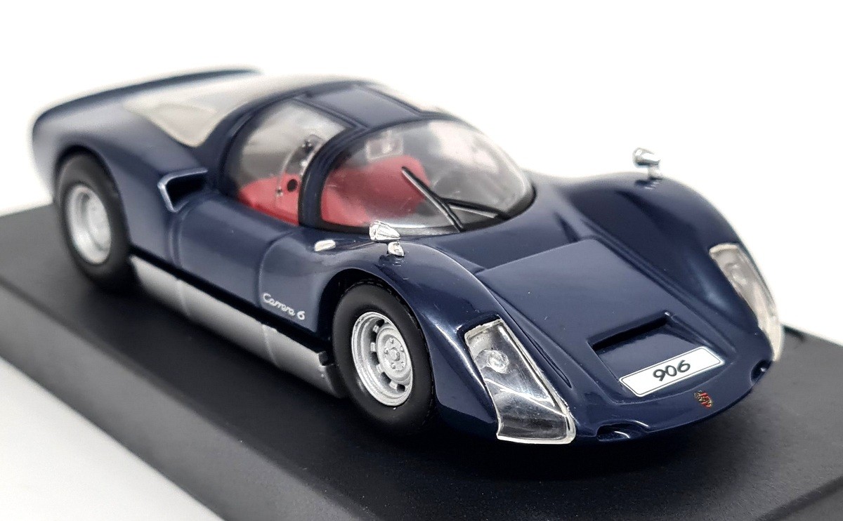 Atlas 1/43 Porsche 906 Carrera 6 1965 Blue Diecast Scale Model Car