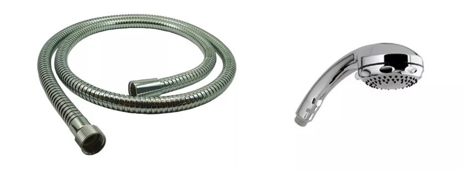 Aqualisa Chrome 1.5 M Metal Shower Hose and Genuine Aqualisa 3 Mode Shower Head