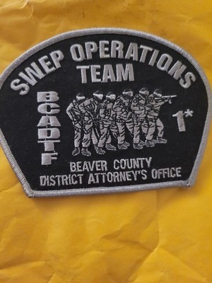 Beaver County Area Drug Task Force- SWEP Operations Team Patch