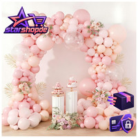 Luftballon Girlande Rosa 108 StüCk Pastell Ballonbogen Set FüR Geburtstag