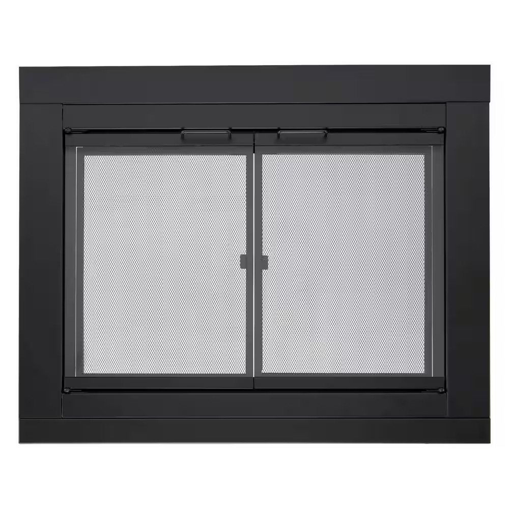 Harland Medium Glass Fireplace Doors with Screen