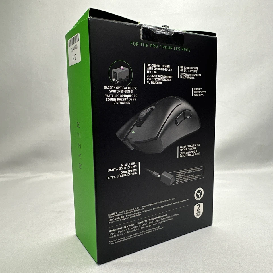 Razer Deathadder V3 Hyperspeed Lightweight Wireless Gaming Mouse - NEW SEALED! - Image 2 of 4