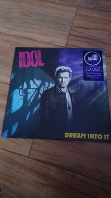 BILLY IDOL -  Dream Into It - SIGNED PRINT - Purple colored Vinyl