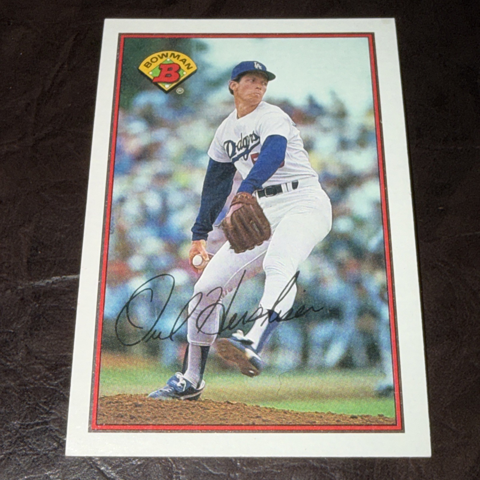 Orel Hershiser 1989 Bowman Tiffany A #341 Los Angeles Dodgers