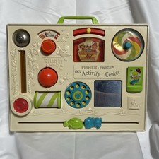 Vintage Fisher Price 134 Activity Center 1973 Baby Toddler Crib Busy Board. 