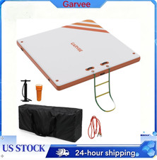 Inflatable Floating Dock Platform, Floating Island Raft for Pool Beach Ocean,