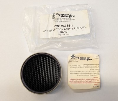 New Knight's Armament Ant-Reflection Killflash for PVS-30 Clip-On Sand