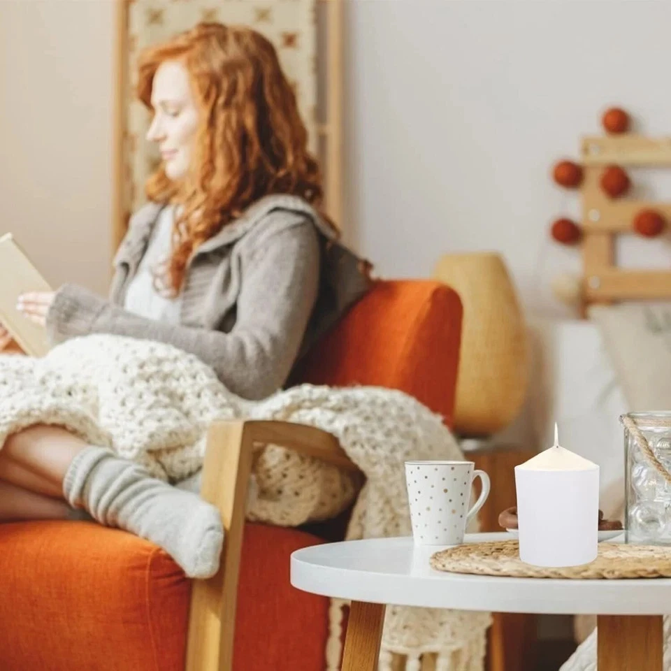 7 OZ Frosted Empty Candle Jars with Bamboo Lids and Sticky Labels 15 Pack - Image 4 of 4