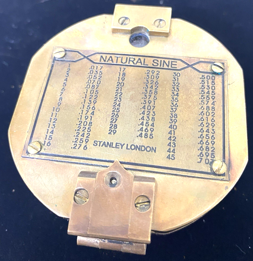 Vintage Stanley London brass compass Natural Sine | eBay