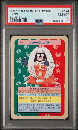 PSA 8 Jynx #124 Blue Back Topsun 1997 Pokemon Card Japanese NM-MT