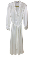 Lily Of France Robe Women L Satiny Lace Embroider Quiet Luxury Old Money Fairy