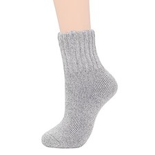 Cozy Warm Wool Socks for Women - Cute Boot Crew Long One Size C Light Grey