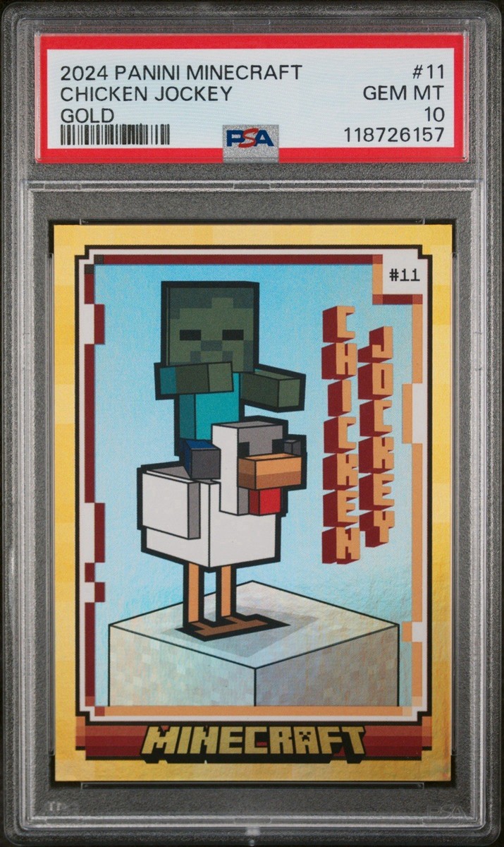 PSA 10 2024 Panini Minecraft No. 11 Chicken Jockey Gold 71/99