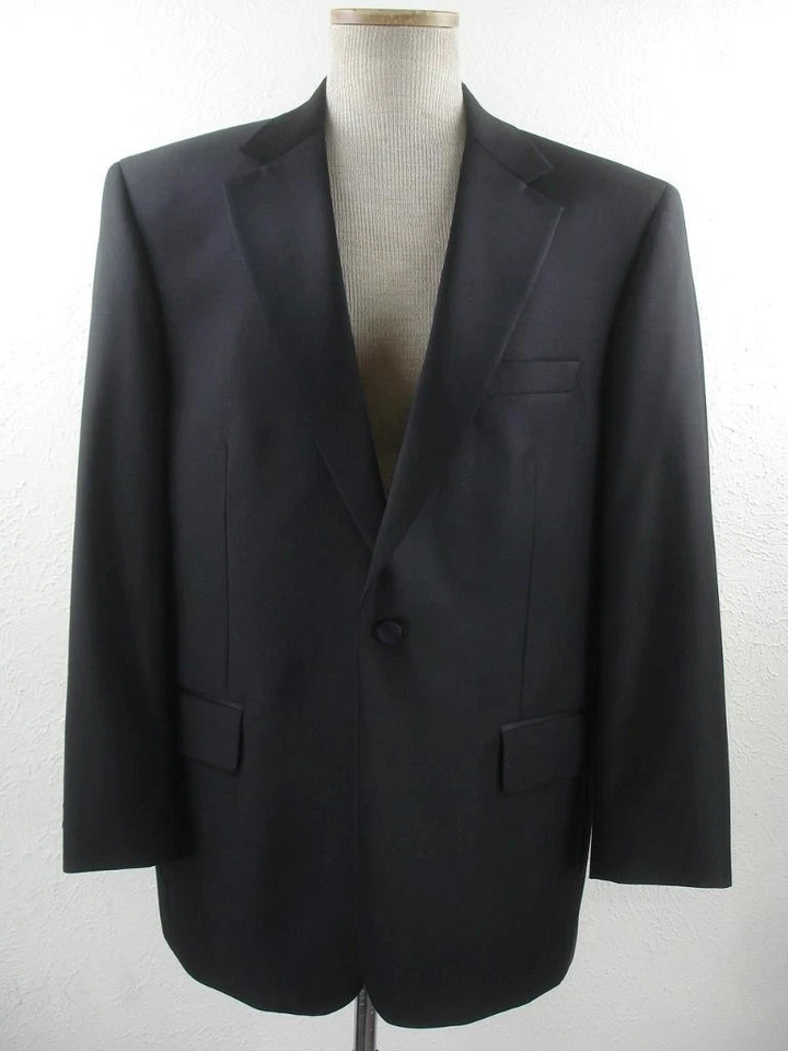 Men's 42S Jos. A Bank 2-Pc Formal Wear Tuxedo Notch Suit Black Pants 35 X 30 NEW - Image 2 of 4