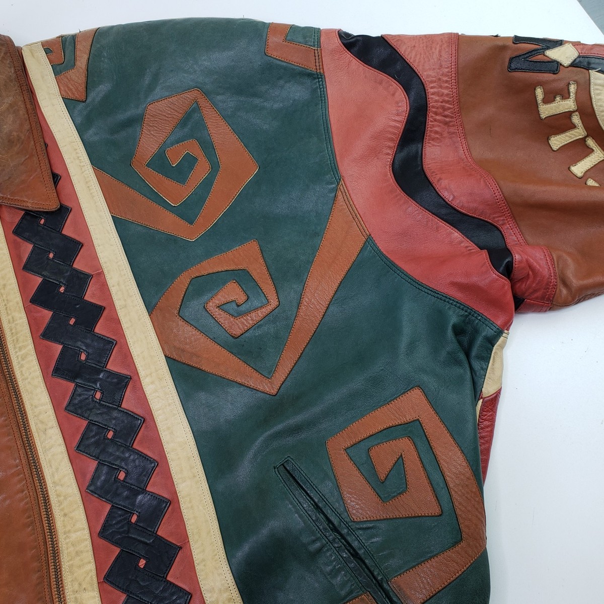 90s PELLE PELLE Marc Buchanan ポロシャツ　黒　赤 Marc Buchanan Pelle Pelle Windbreaker Jacket **Style Worn By 2Pac