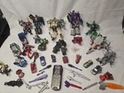 Transformer Toy Action Figure & Weapon Lot Vintage Modern Mostly Complete Lt 17