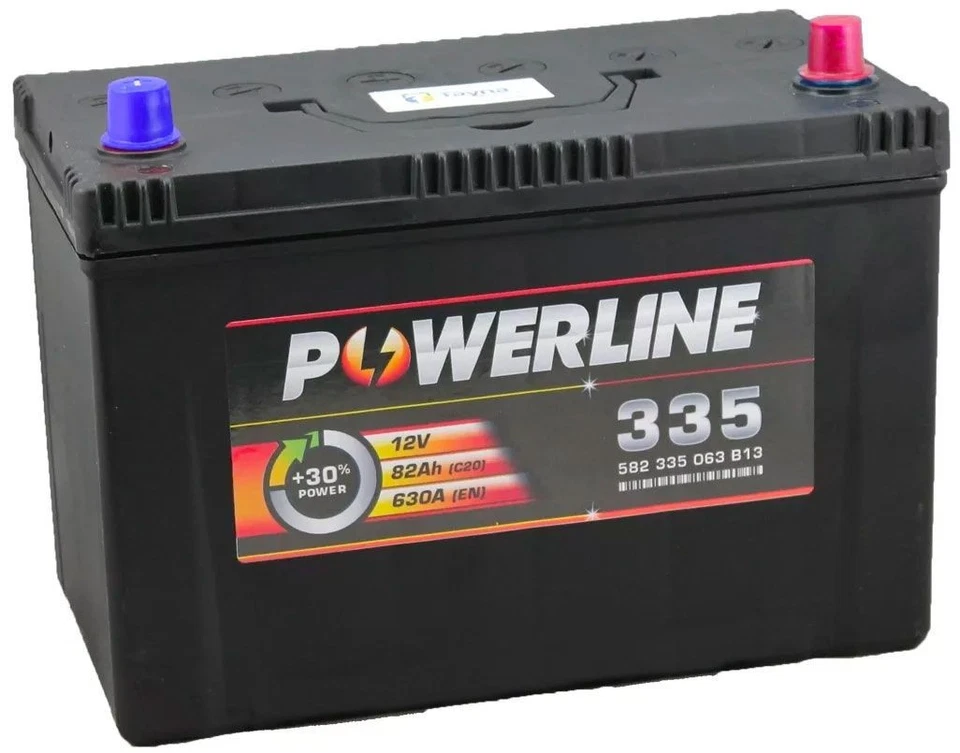 Battery fits TOYOTA RAV4 2.0D 2.2D 01 to 19 249 630A 82Ah 4Yr Warranty Powerline - Image 2 of 3