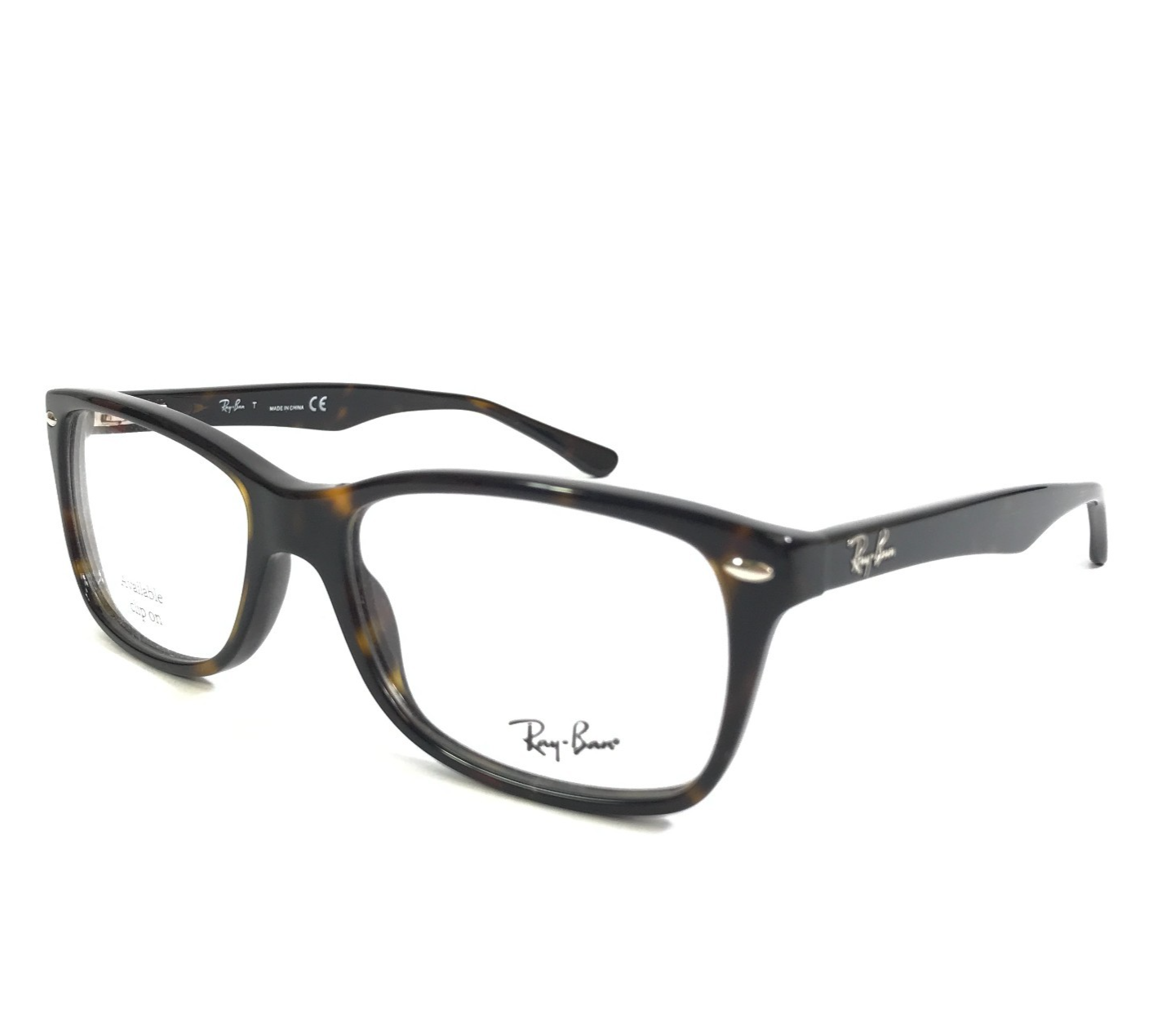 Ray-Ban Eyeglasses Frames RB5228 2012 Dark Havana Tortoise Rectangle 55-17-140