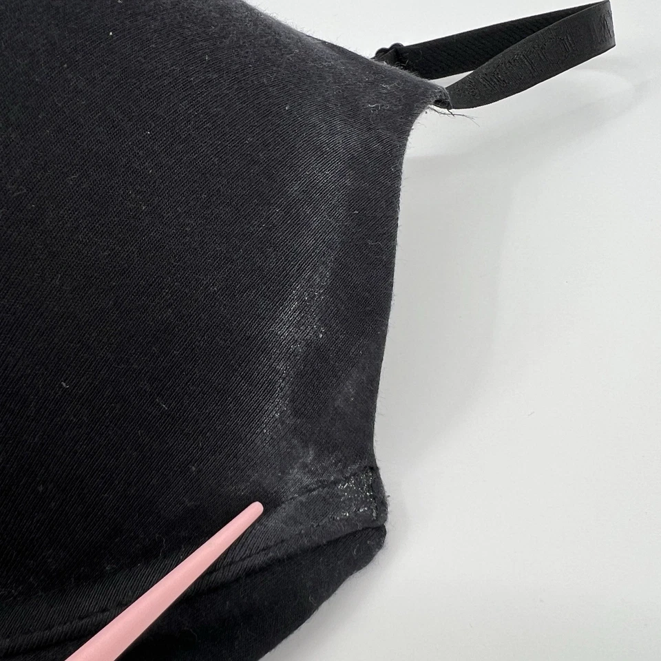 Victoria’s Secret 38DD Negro Push Up Perfecto Camiseta Sujetador Estrás Logo 420298 Foto 4 de 4