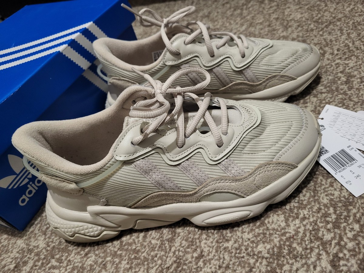 Beige Neutral Adidas Ozweego Casual Womens Trainers Sneakers Size