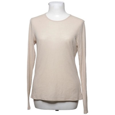 H&M, Strickpullover, Größe: L, Beige, Polyester/Viskose, Einfarbig #YnW