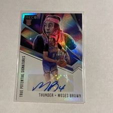 2020 Panini Recon True Potential Signatures Moses Brown #TPS-MSB Rookie Auto RC