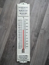 Auto parts Thermometer Vintage A&A Hillside First Wisconsin Advertising 