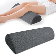 AAAini Half Moon Bolster Knee Pillow Back Pain Relief Memory Foam Leg Pillow ...