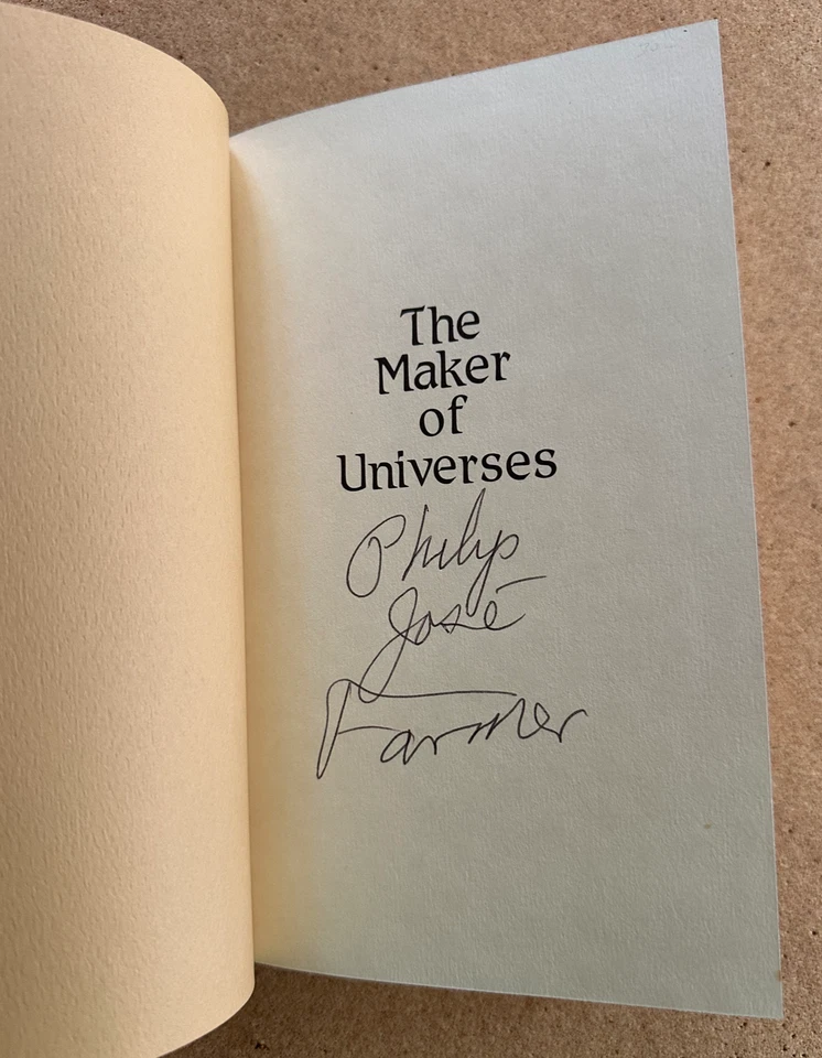 The Maker of Universes by Philip Jose Farmer - Signed - Phantasia Press - 1980 - Image 2 of 4