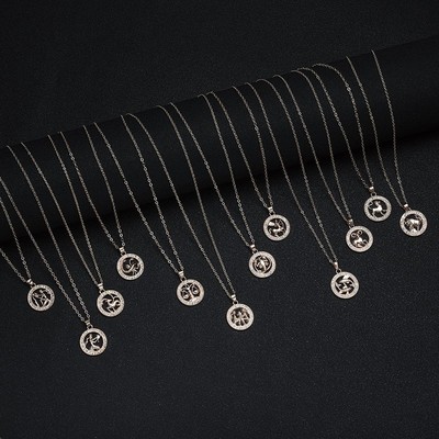 Leo Scorpio Halskette des Anhängers TierZodiac sign Choker 12 Konstellation