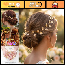 Elegant Gold Leaf Hair Vine, Greek Goddess Wedding Headpiece, Bridal Hair Access