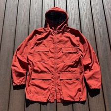 VINTAGE Woolrich Wool Blanket Lined Field Chore Barn Jacket Womens Sz Large Blue